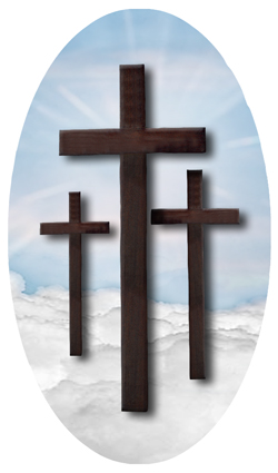 DNSBLUF 106 BL Three Crosses (Clouds) Blue